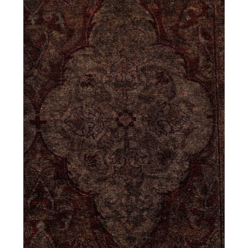 Overdyed One-of-a-Kind Hand-Knotted Area Rug - Brown - 4' 1" x 5' 11"