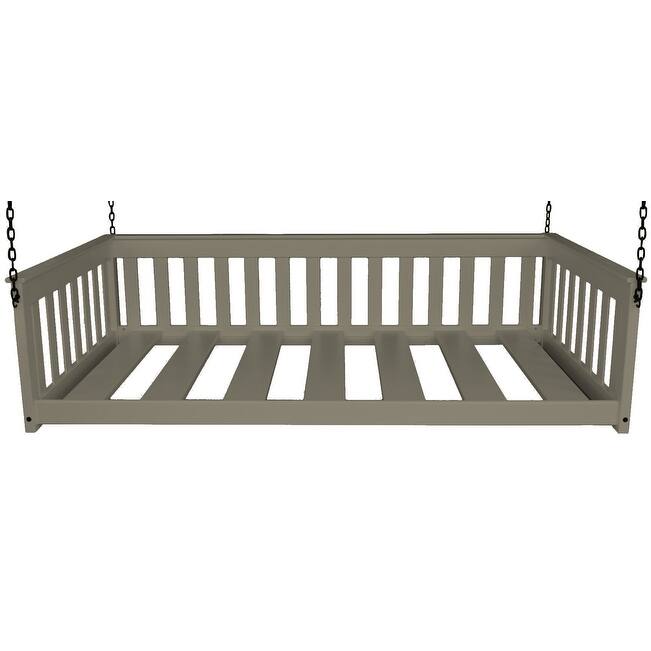 Pine Twin Mission Hanging Daybed with Chain - Graphite