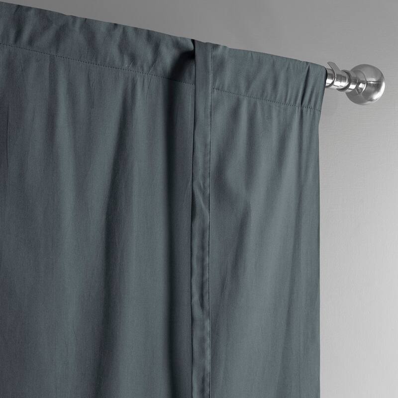 Exclusive Fabrics Solid Cotton Tie-Up Window Shade (1 Panel)