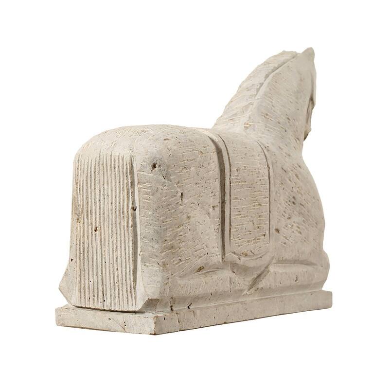 Travertine Horse Statue