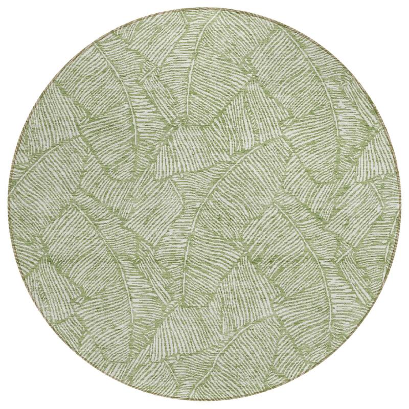 HomeRoots Floral Transitional Rectangle Outdoor Rug