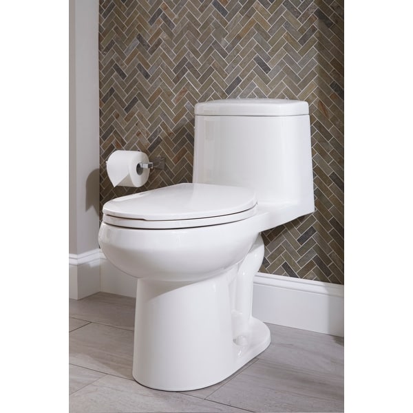 Mirabelle MIRSR241 1.28 GPF One-Piece Elongated ADA Height Toilet ...