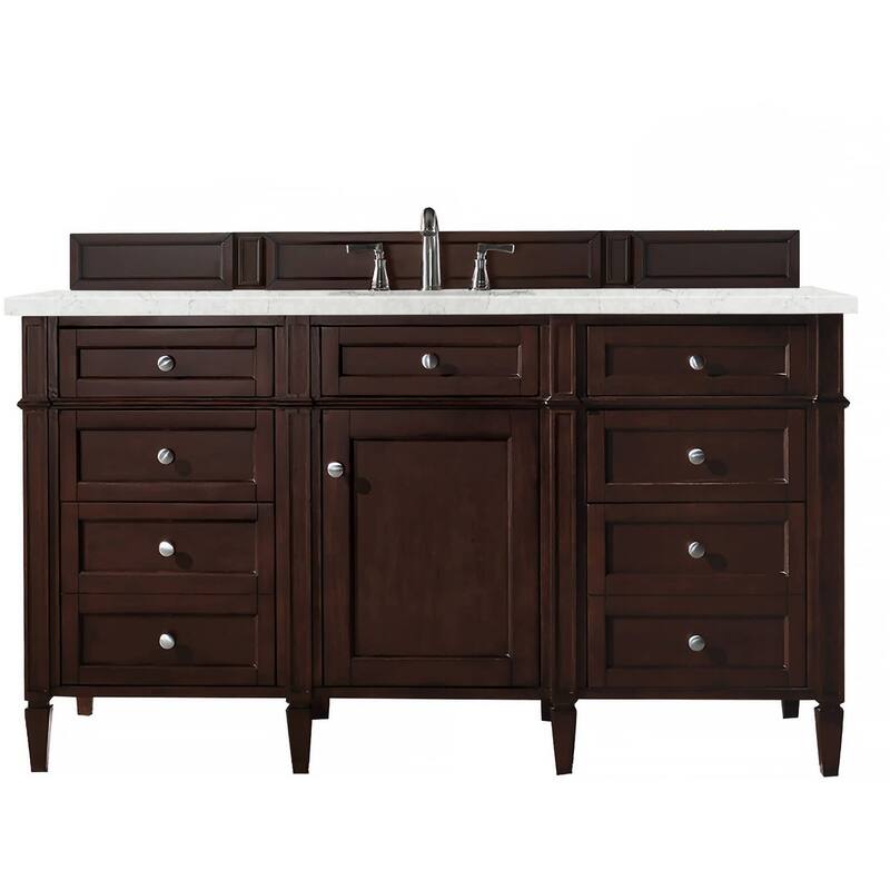 James Martin Vanities 650-V60S-FEJP Brittany 60" Free Standing Single - Burnished Mahogany