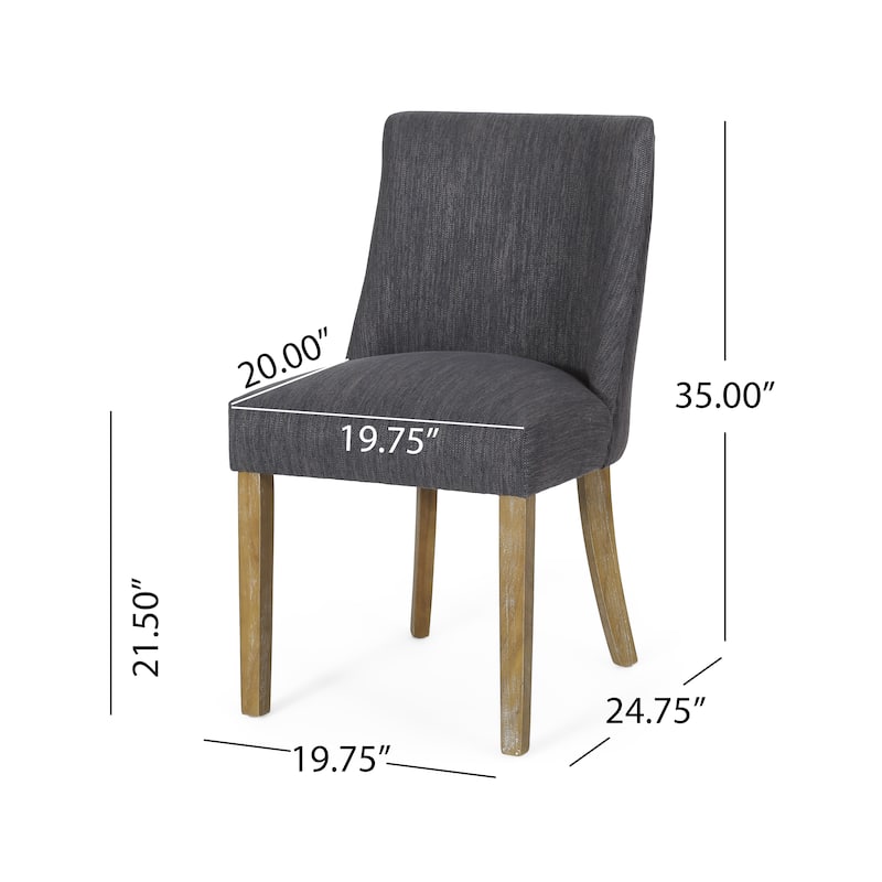Frances Fabric Dining Chair (Set of 4) by Christopher Knight Home