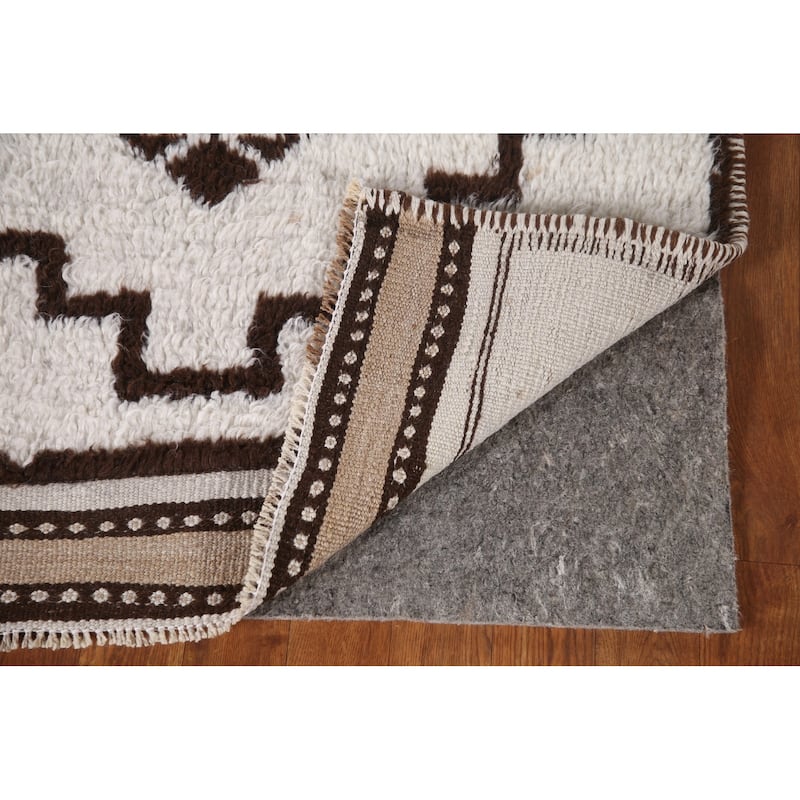 Natural Dye Tribal Anatolian Runner Rug Handmade Wool Carpet - 3'5"x 12'2"