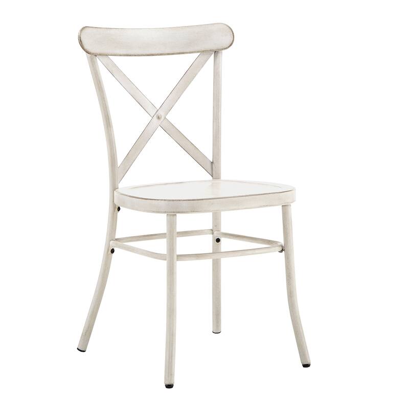 Wilmington II 42" 5-Piece Metal Chair Dining Set by iNSPIRE Q Classic