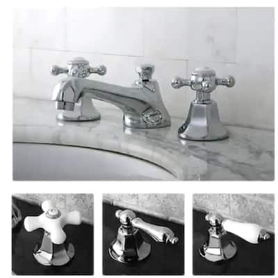 Kingston Brass Metropolitan Chrome Widespread Bathroom Faucet