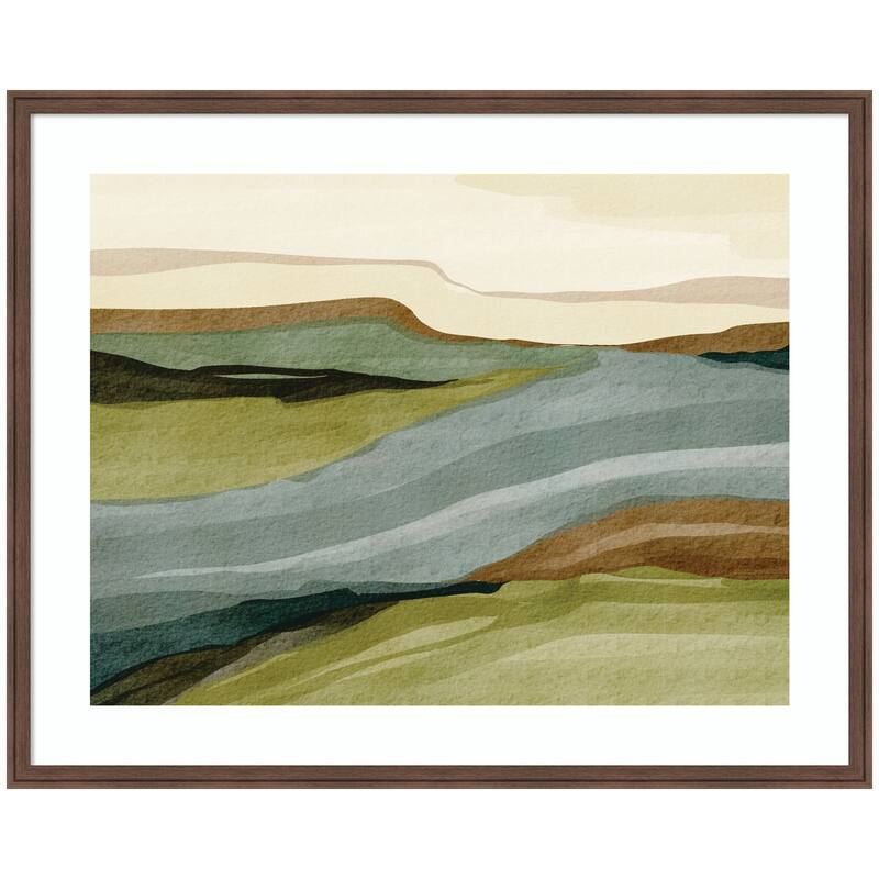 Kate and Laurel Natures Charm l by Nikita Jariwala Framed Wall Art Print - 42 x 34 - Brown