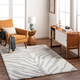 Livabliss Nomadic Animal Print Plush Area Rug