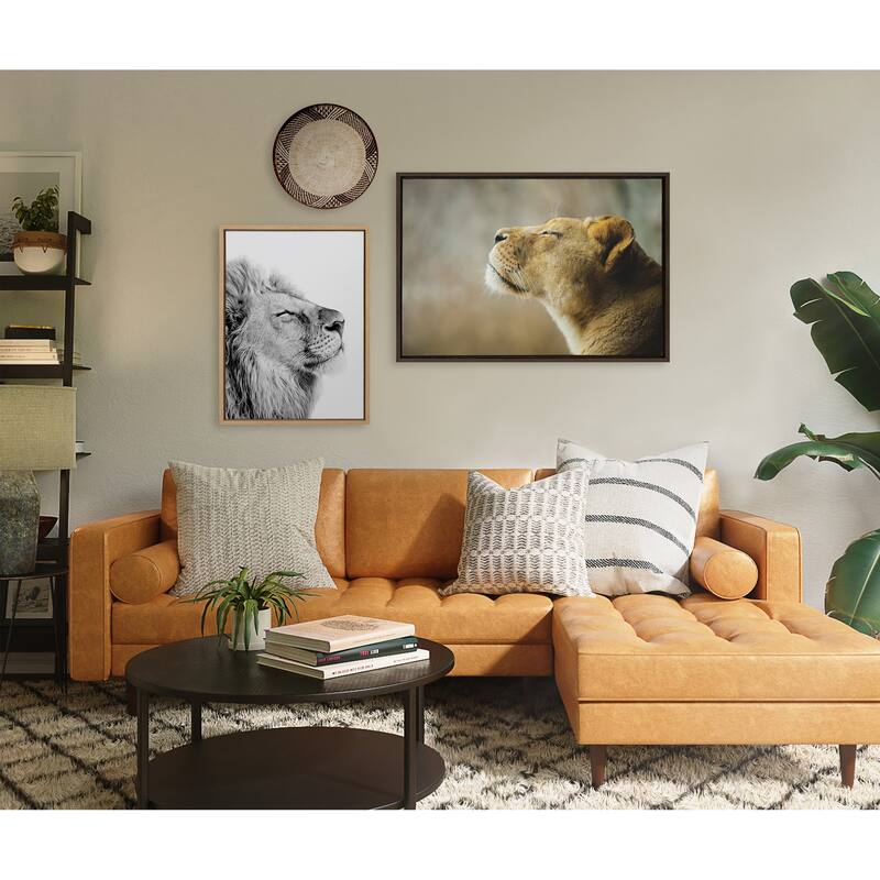 Kate and Laurel Sylvie Self Actualizing Lion Canvas by Amy Peterson