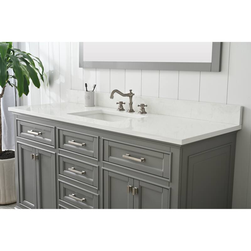 Design Element Milano 60" Gray Vanity