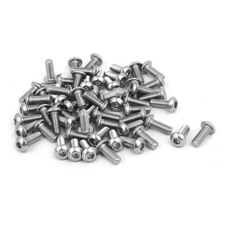 Uxcell M3x8mm 304 Stainless Steel Button Head Hex Socket Cap Screws Uxcell M3x8mm 304 Stainless Steel Button Head Hex Socket Cap Screws