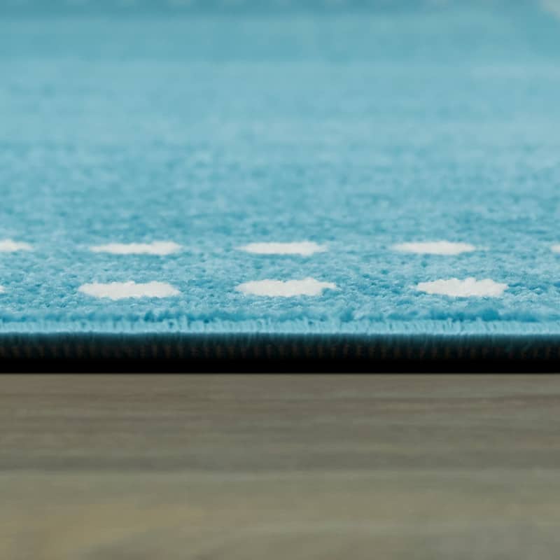 Eckert Dot Border Area Rug
