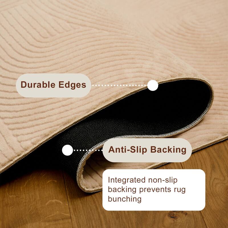 ECARPETGALLERY Elion Modern Machine Washable Area Rug