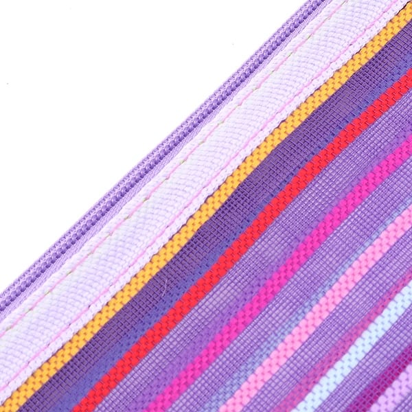 Meshy Style Colorful Stripe Pattern File Bag Holder