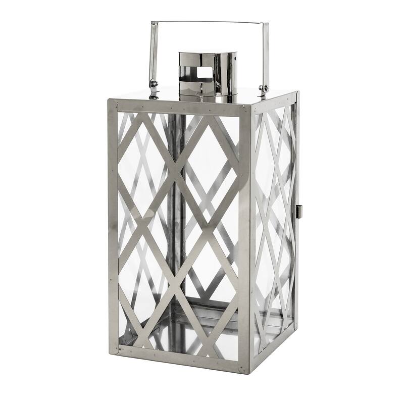 Ashuelot Outdoor Outdoor 14" Stainless Steel Lantern by Christopher Knight Home