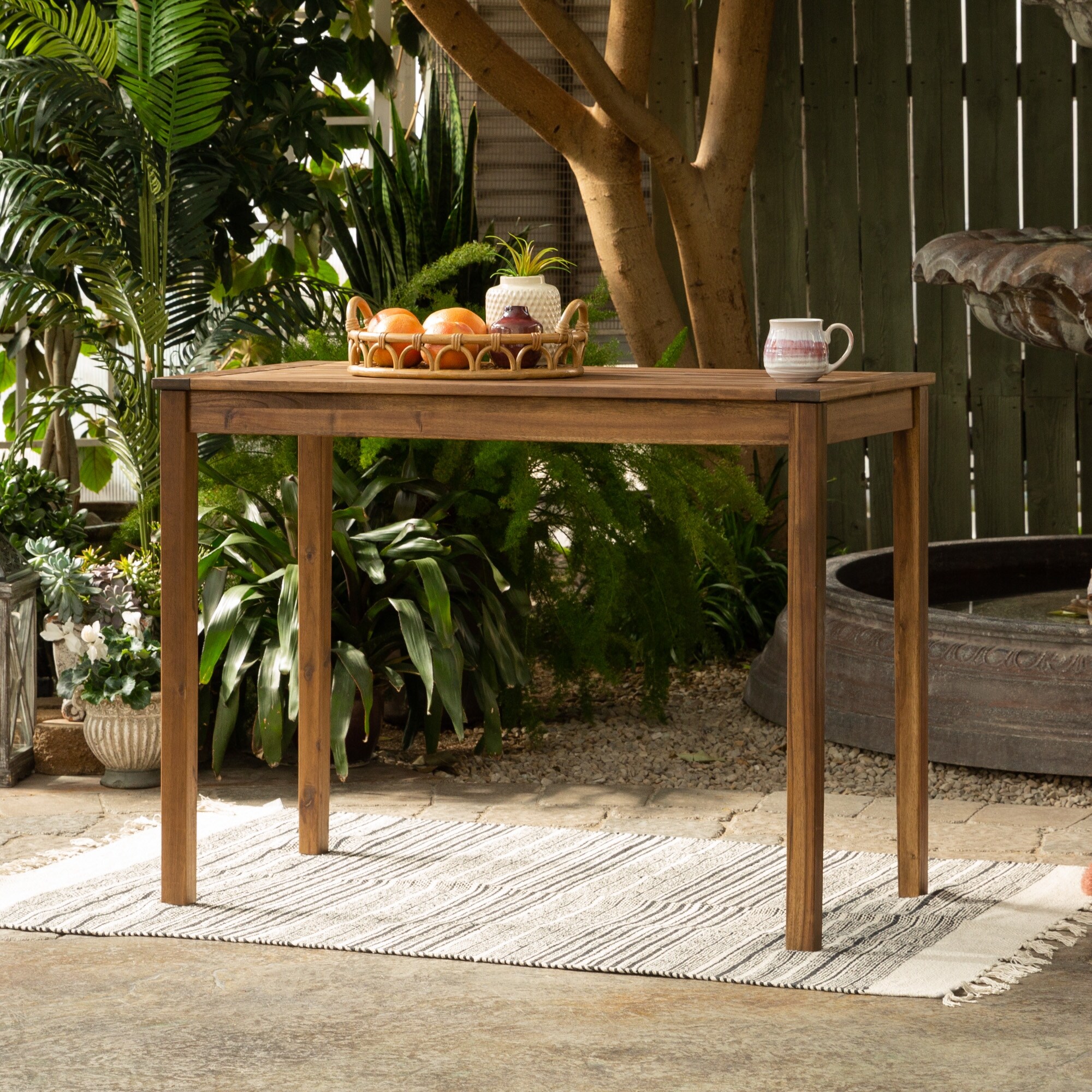 Acacia Wood Counter Height Table by Havenside Home Bed Bath