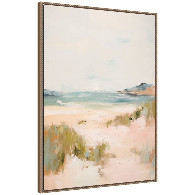 Kate and Laurel Tranquil Landscape V expansion by Amy Lighthall Framed Canvas Wall Art Print