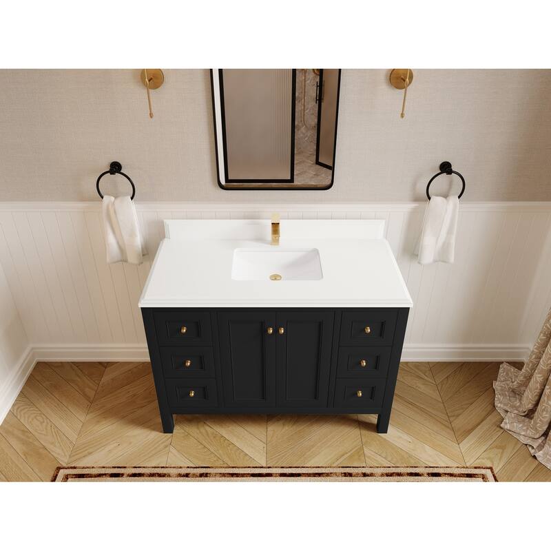 Willow Collections 48 in. W x 22 in. D Nashville Single Sink Bathroom Vanity with Countertop