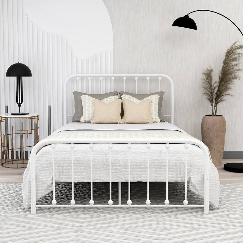 Alazyhome Sturdy Metal Platform Bed Frame