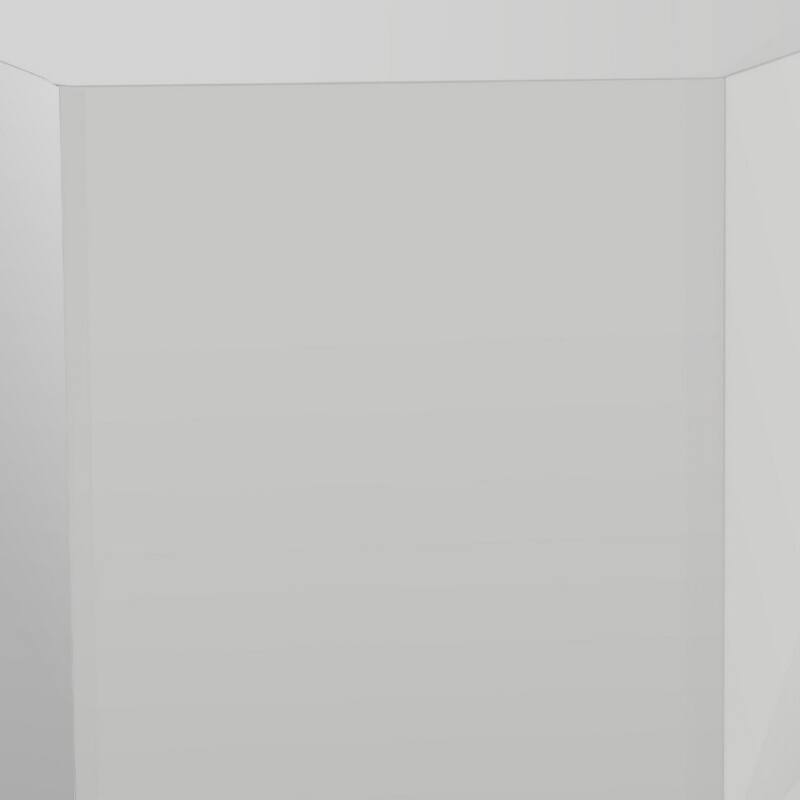 9 in. Light Gray Rectangle Wood End Table, Sturdy Build End Side Table for Living Rooms