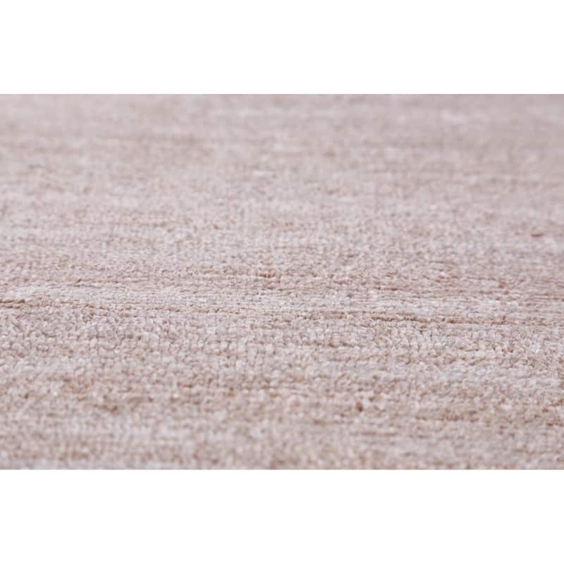 Tribal Gabbeh Indian Area Rug Hand-Knotted Brown Wool Carpet - 8'10" x 11'9"