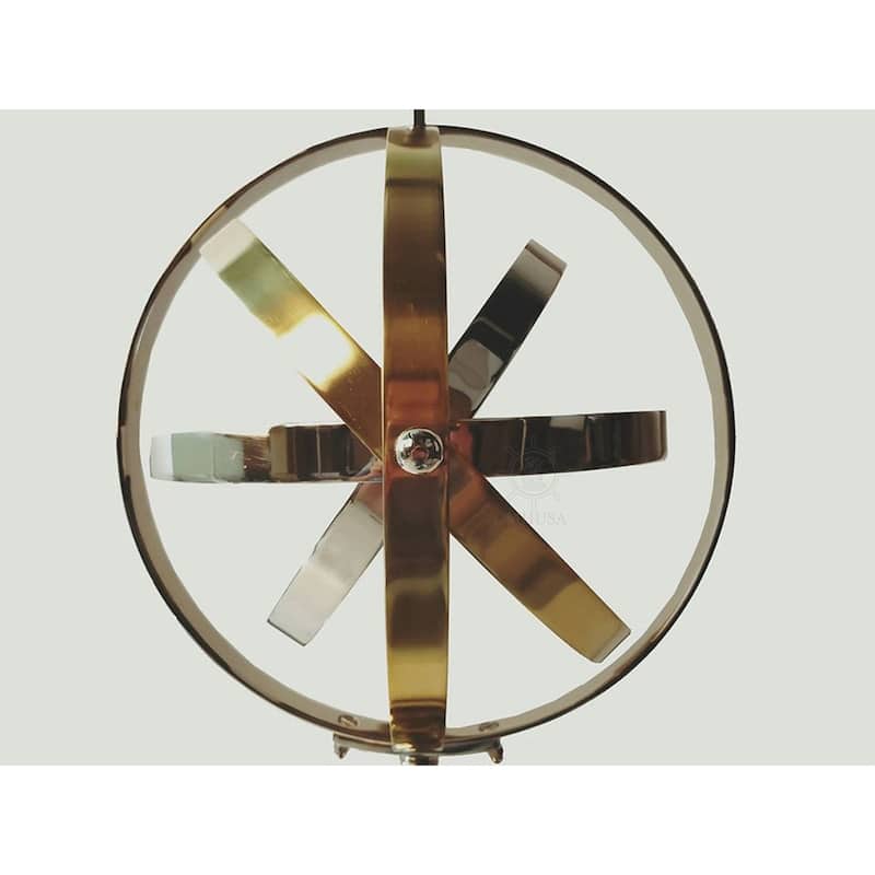 Aluminum Table Lamp - 17" Wide Opulence Design - Bedside Night Light for Bedroom Decor