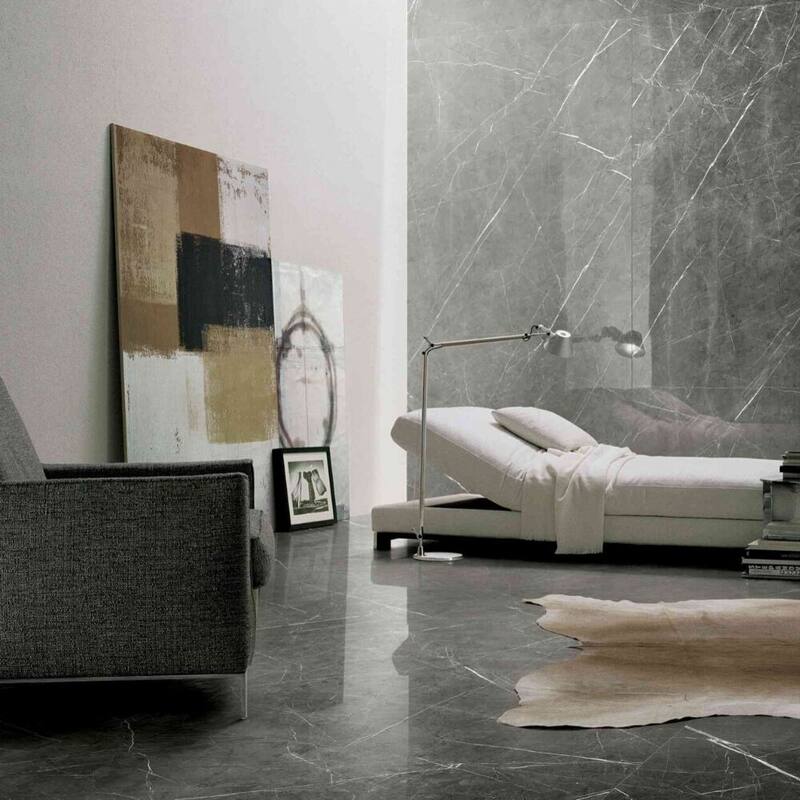 Penthouse 12x24 Matte Marble Look Porcelain Tile - Floor, Wall - Large Format - Case of 6 (11.62 Sq. ft.) - Charming Amber