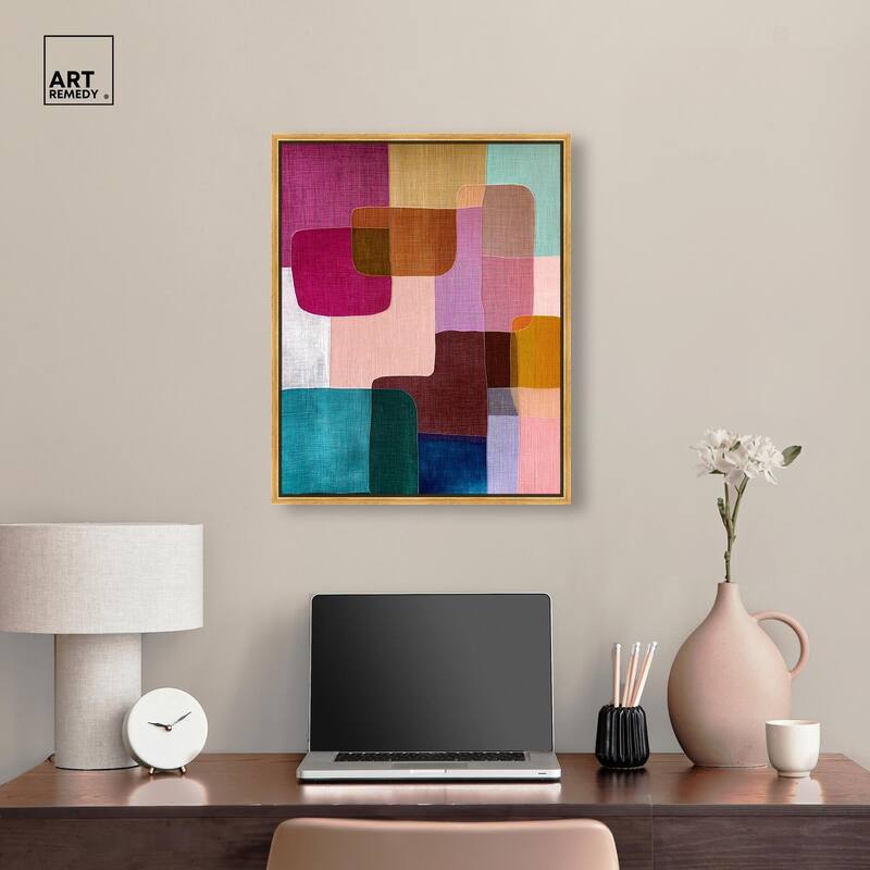Color Block Cadence III Canvas by Art Remedy