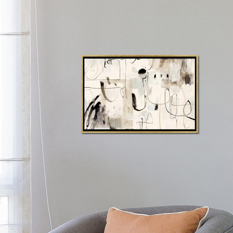 iCanvas "Net Neutral I" by Victoria Barnes Framed Canvas Print