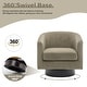 preview thumbnail 10 of 64, Corduroy Upholstered Swivel Barrel Chair (Set of 2)