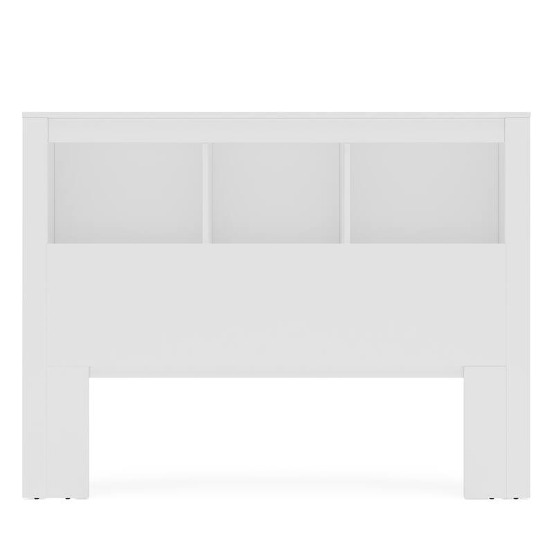 Polifurniture Madison Platform Bed with Bookcase Headboard