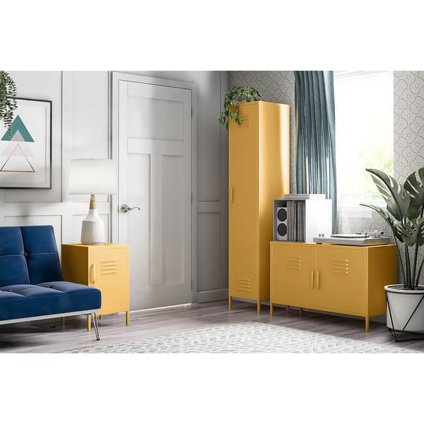 Novogratz Cache 2 Door Metal Locker Storage Cabinet On Sale Overstock 31431524