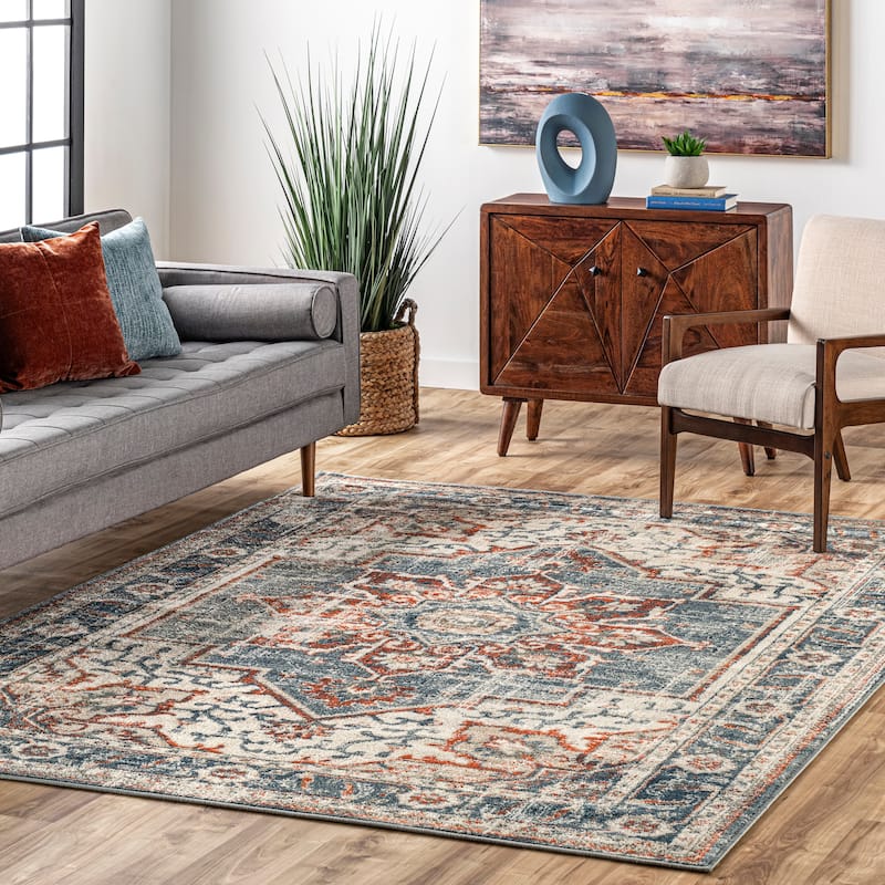 Nuloom Charlotte Faded Medallion Area Rug