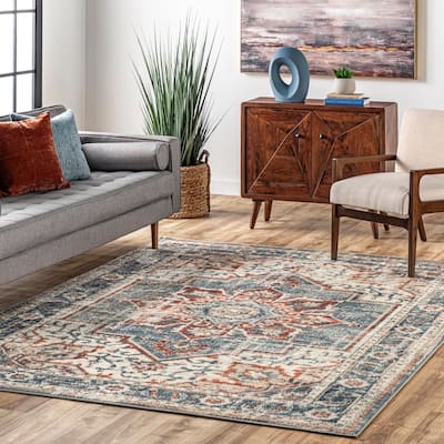 Nuloom Charlotte Faded Medallion Area Rug