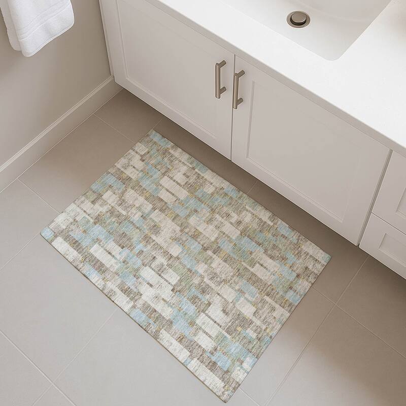 Machine Washable Indoor/ Outdoor Casual Carson Chantille Rug