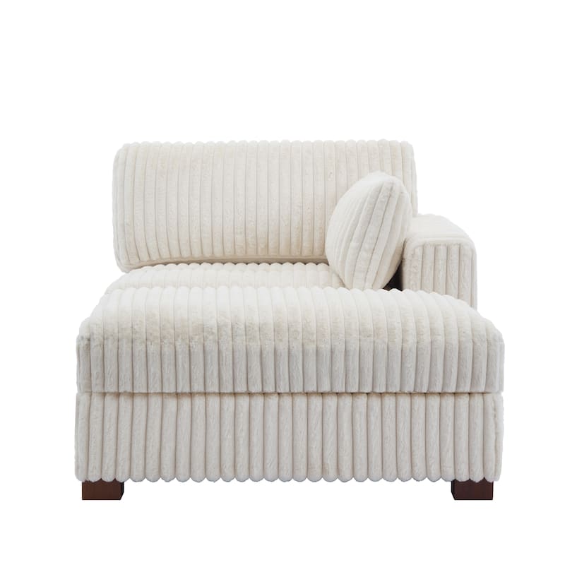Oversized L-Shape Upholstered Chaise Lounge Sofa Couch