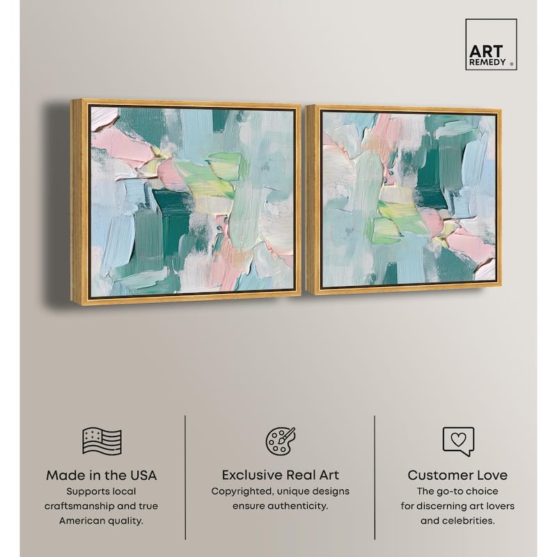 Tonal Strata Canvas by Art Remedy