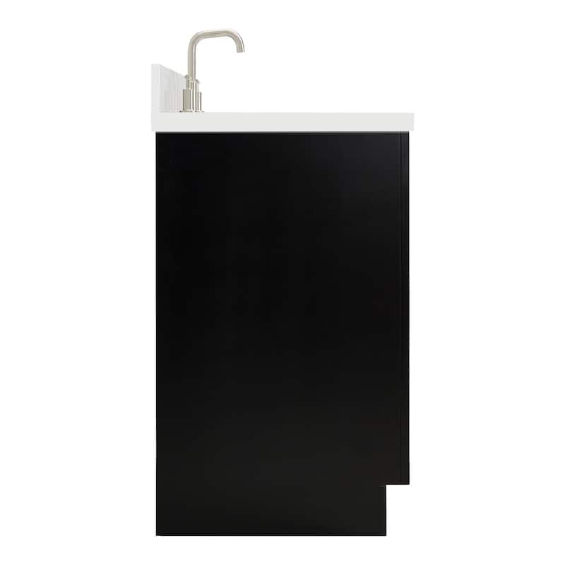 Ariel P37RWQOVO Milan 37" Free Standing Single Basin Vanity Set with