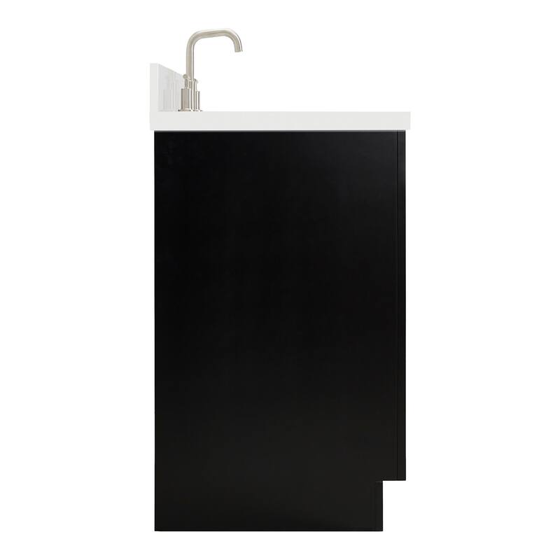 Ariel P61WQOVO Milan 61" Free Standing Single Basin Vanity Set with