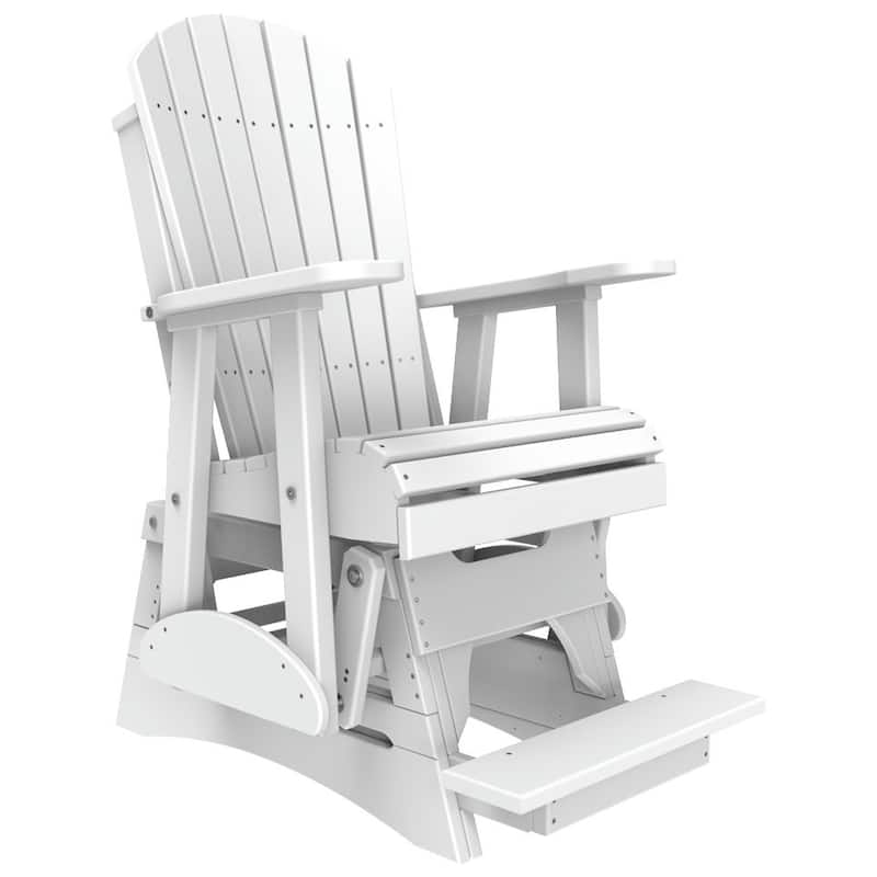Poly Lumber Adirondack Balcony Glider - 2' - White