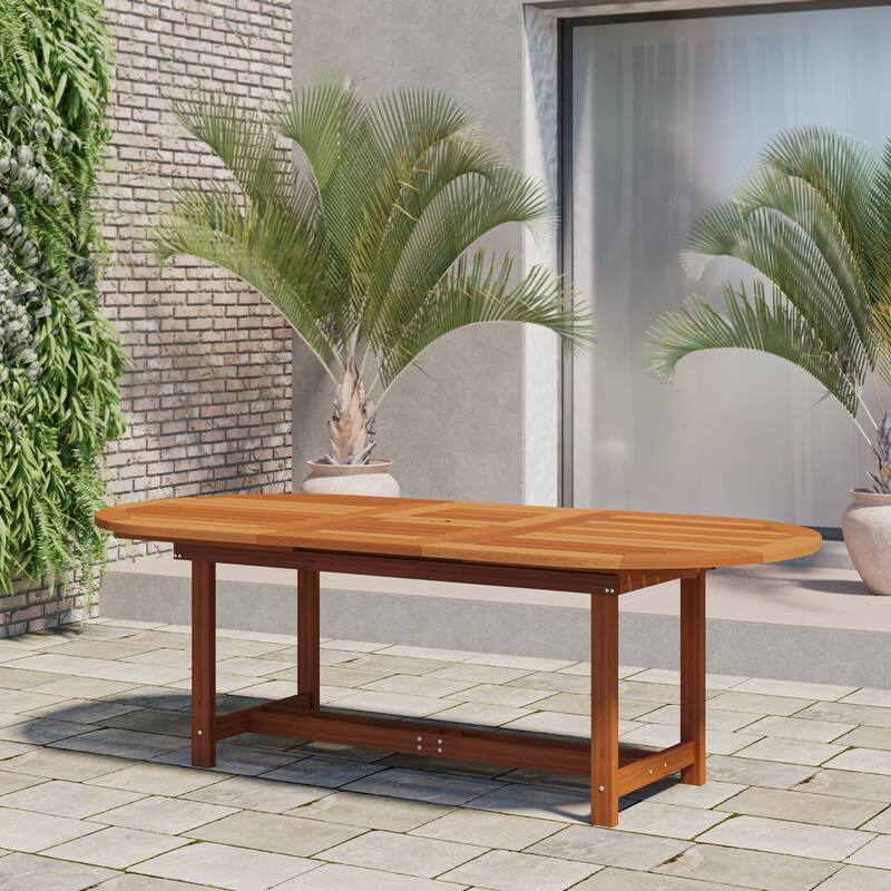 Amazonia Amelia 100% FSC Certified Wood 9-piece Outdoor Patio Dining Set