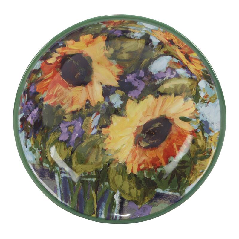 Certified International Sunflower Bouquet 38 oz. Soup/Pasta Bowls, Set of 4 Assorted Designs - 38 Oz.