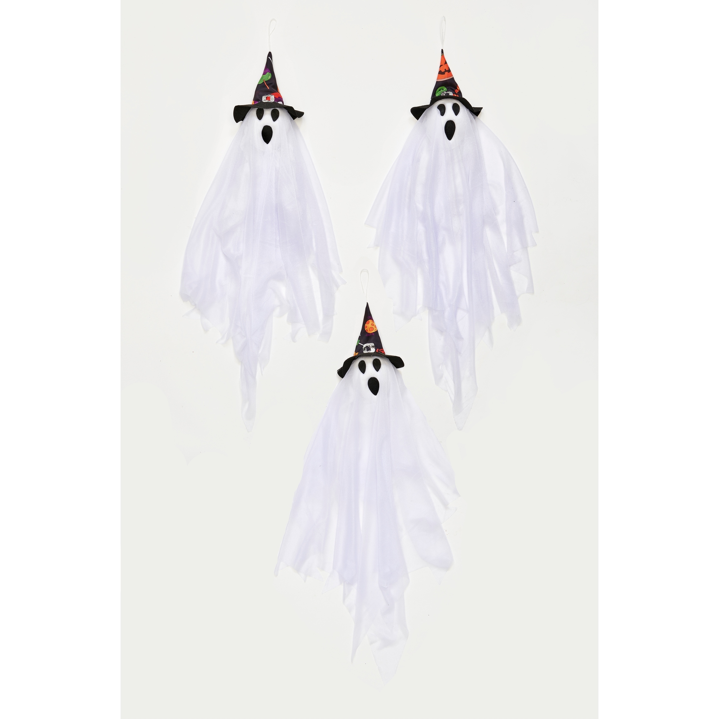 27" Hanging Halloween Ghost, Set of 6