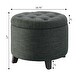 preview thumbnail 37 of 48, Copper Grove Chrysanthemum Round Storage Ottoman