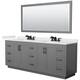 Option Dark Gray / White Quartz Top / Matte Black