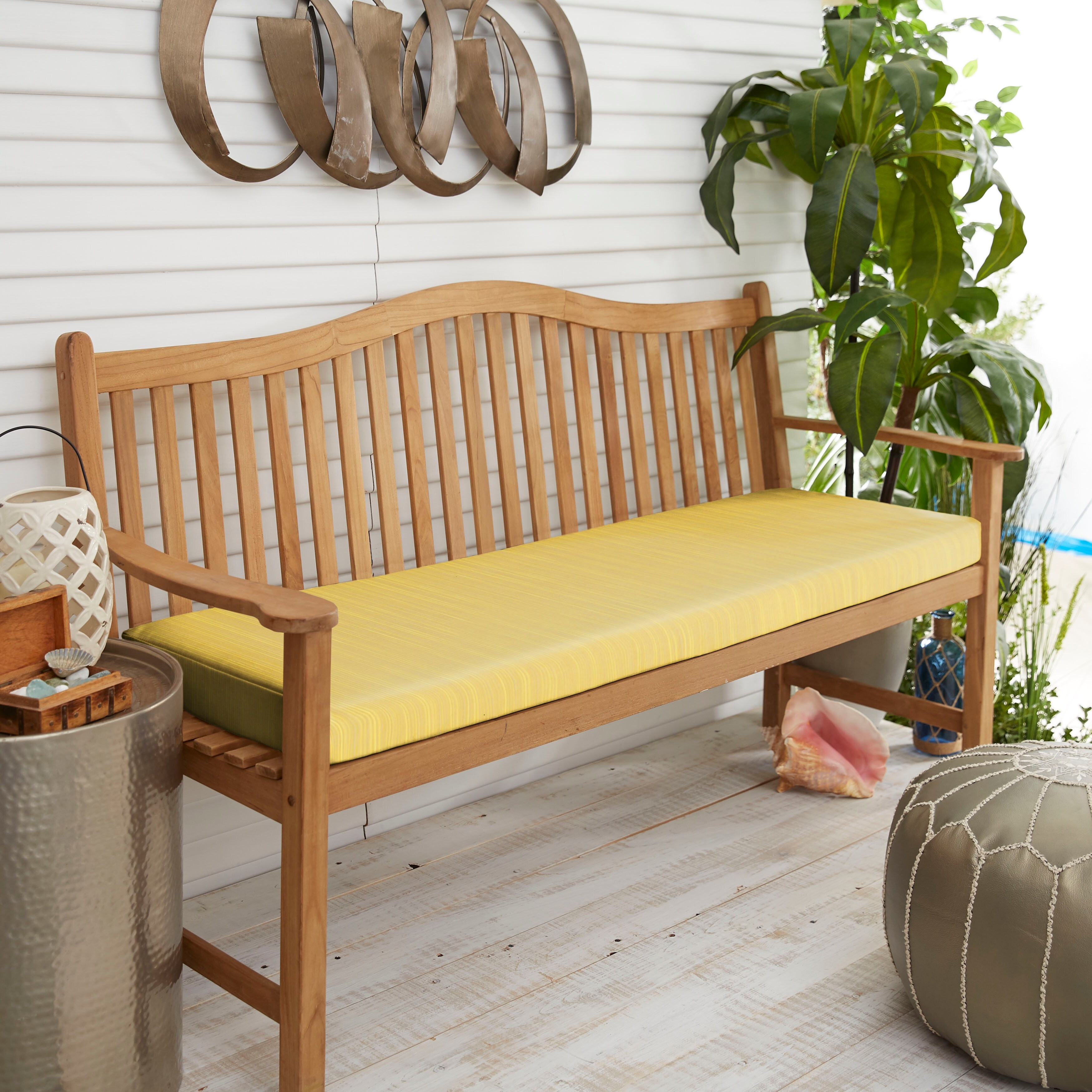 48 x 17 outdoor bench sale cushion