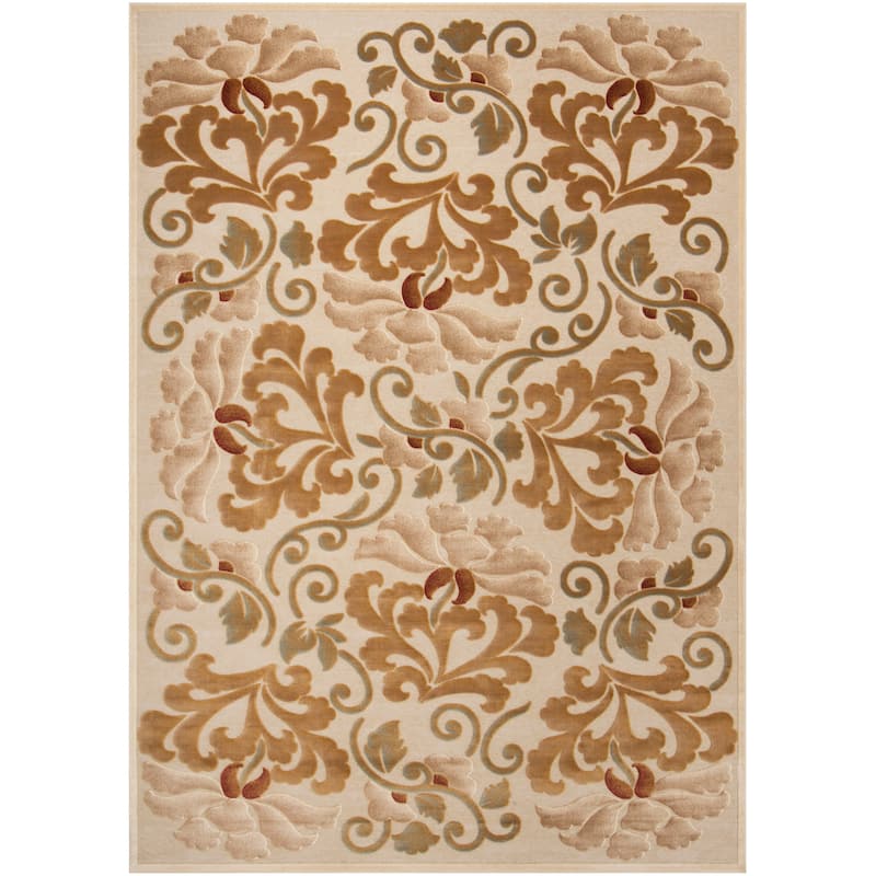 Martha Stewart by SAFAVIEH Handmade Floating Dahlia Viscose Rug