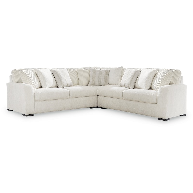 Signature Design by Ashley Chessington White 3-Piece Sectional - 121" W x 121" D x 40" H