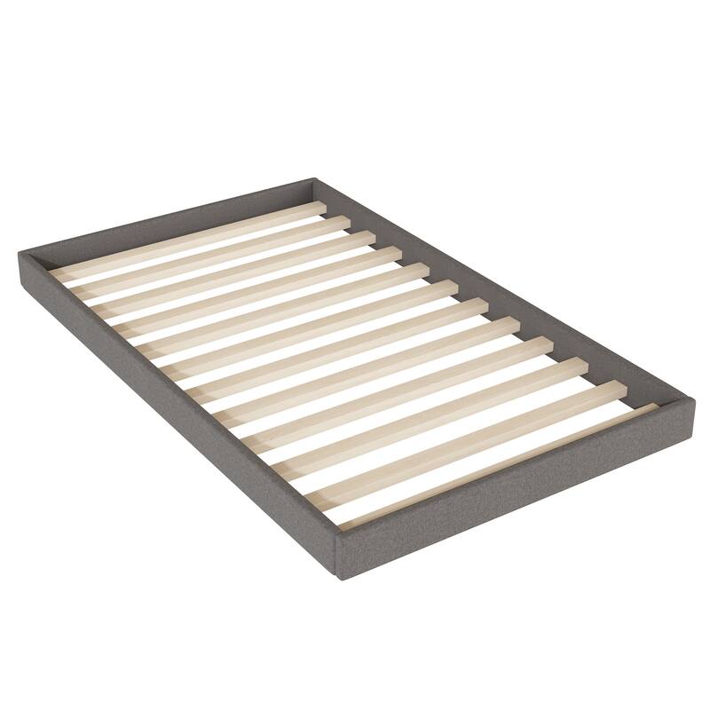 Linen Upholstered Platform Bed Button-Tufted Headboard Wood Panel Bed Frame with 2 Drawers or Trundle Bed, USB on Both Sides